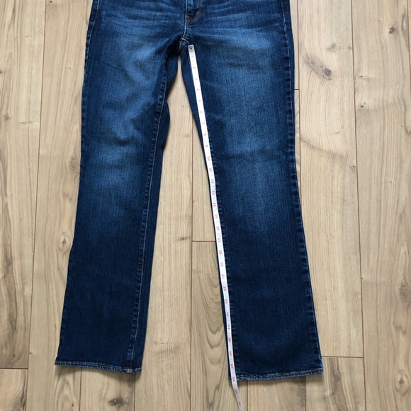 Women’s American Eagle Outfitters Stretch Straight Blue Denim Jeans size 8 short - Picture 7 of 14